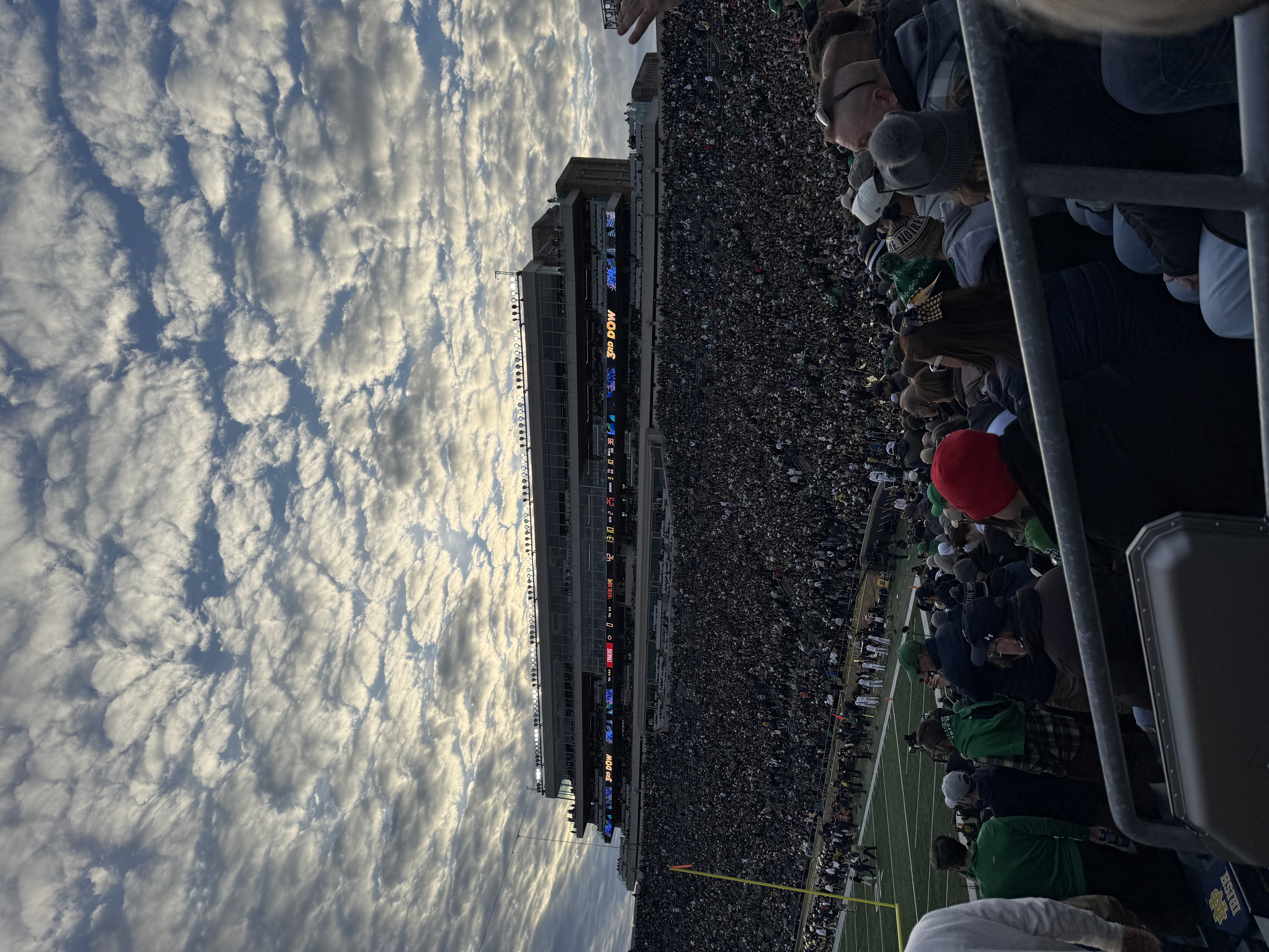 Notre Dame football gameday atmosphere