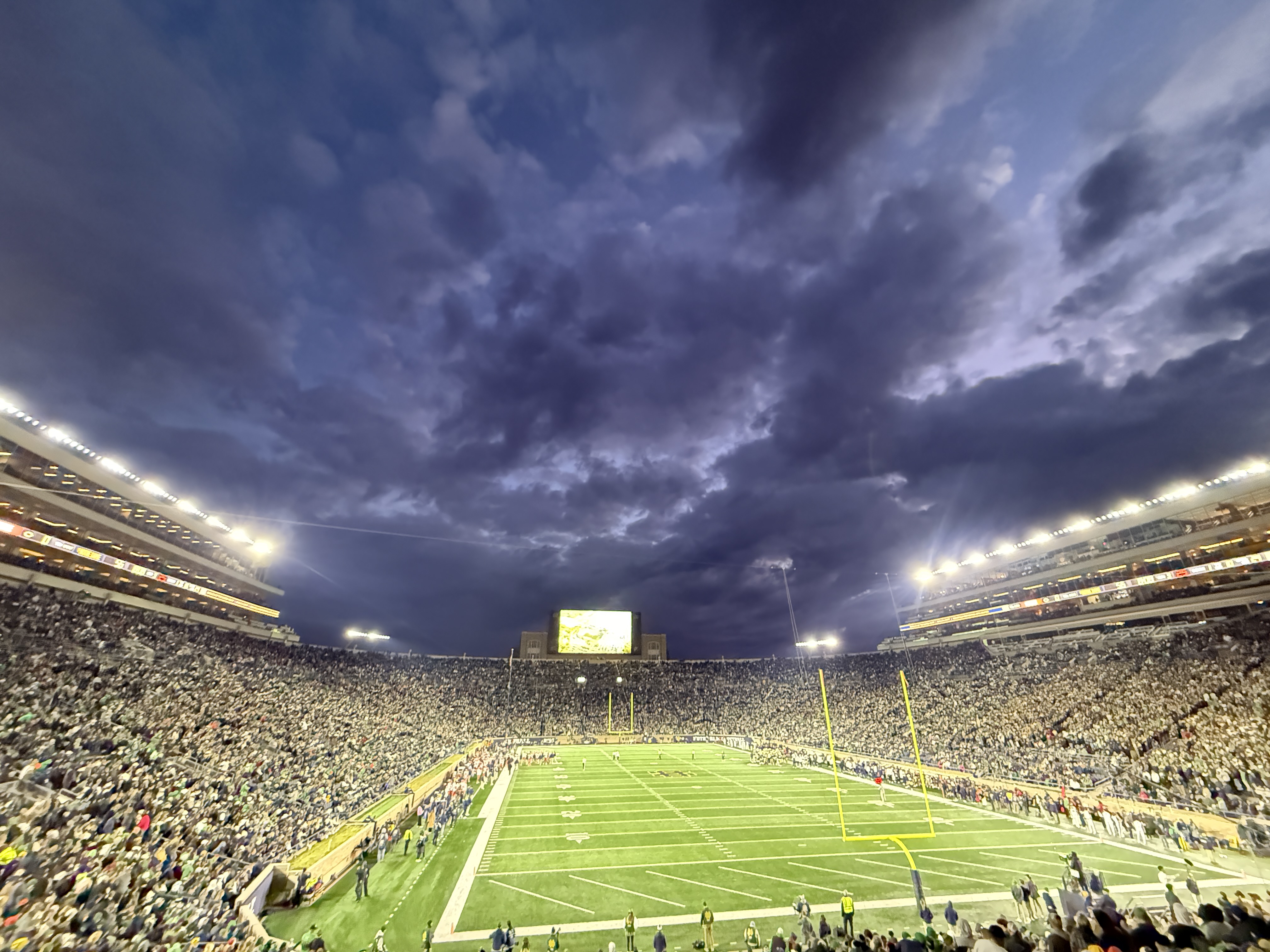 Notre Dame football weekend scene
