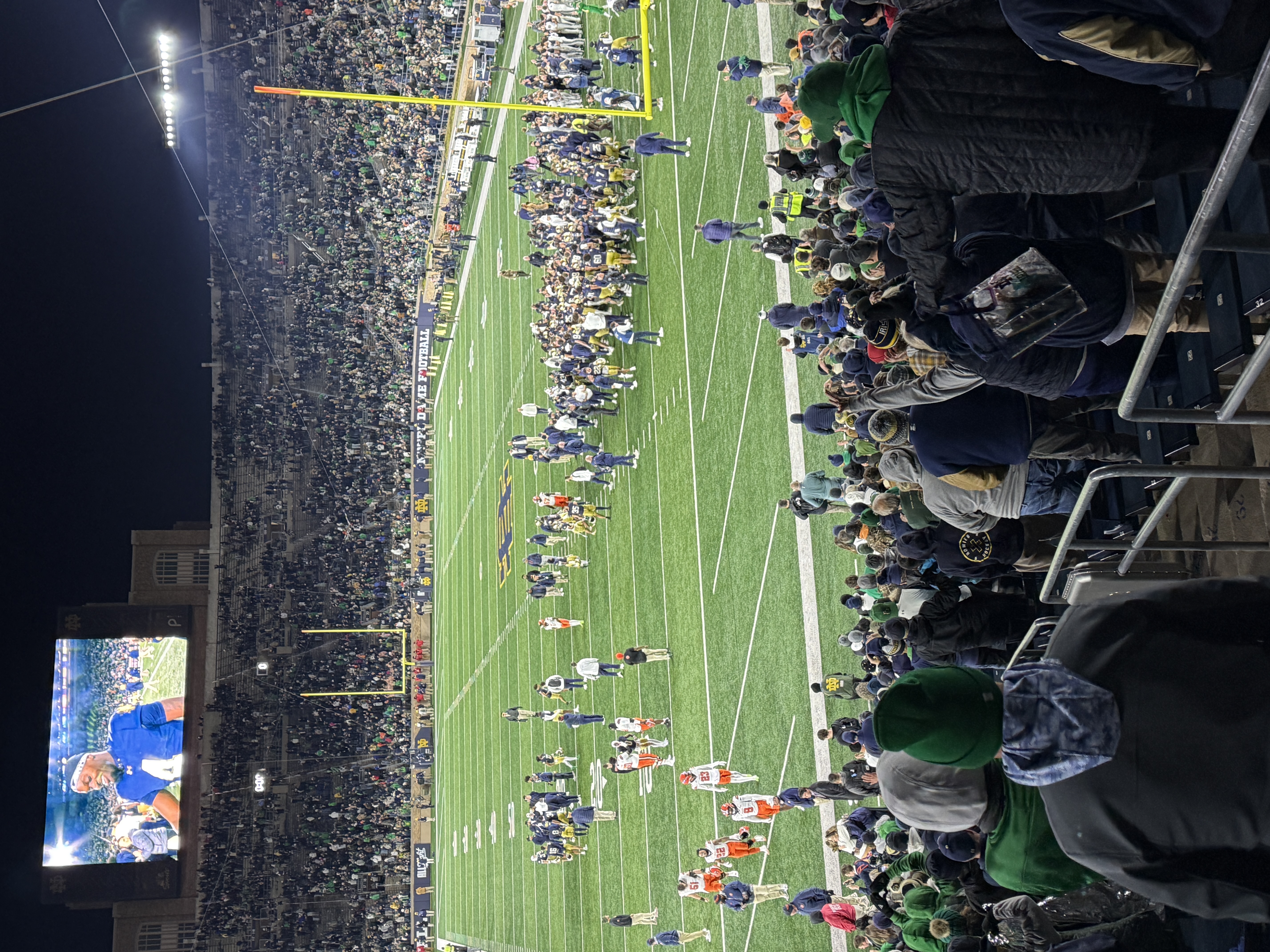 Notre Dame football gameday atmosphere